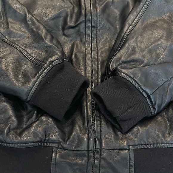 TOMMY HILFIGER Faux Leather Motorcycle Coat - Picture 3 of 13